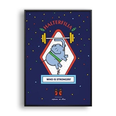 elefanta. de Asia / 일러스트 액자