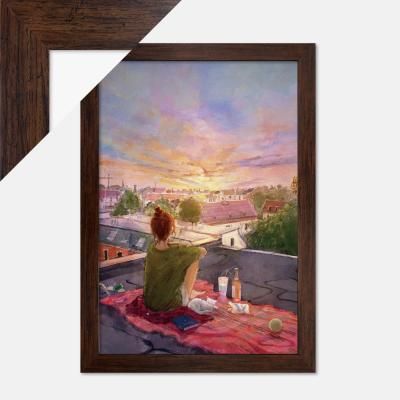 1000피스 직소퍼즐 현현-새벽 + 우드앤틱 액자세트