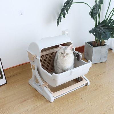 애견용품 오픈형 편리 청소 고양이 화장실