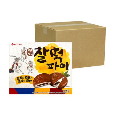 롯데 명가 찰떡파이 350g 8개 (한 박스)