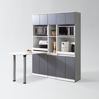 루블린 주방 수납 식탁 렌지대+틈새장 세트 A (착불)