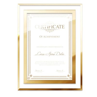 액자 고급 투명 골드 A4 유리액자 상장(WFHJTHO)