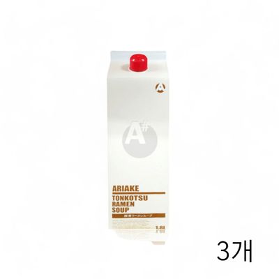 WL 아리아케 돈꼬츠라면스프 1.8Kg X 3개 돈코츠라멘 일본라멘 육수 일본식자재 일본라면(WFLQR1U)