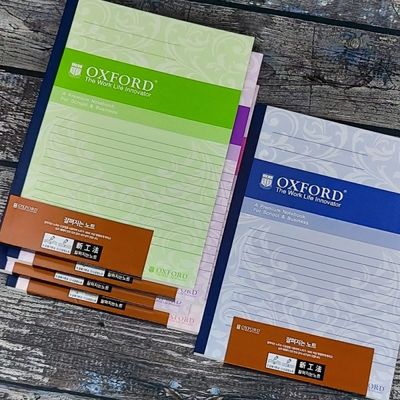 옥스포드 잘펴지는 일본식노트 B05 B5 100매-5권