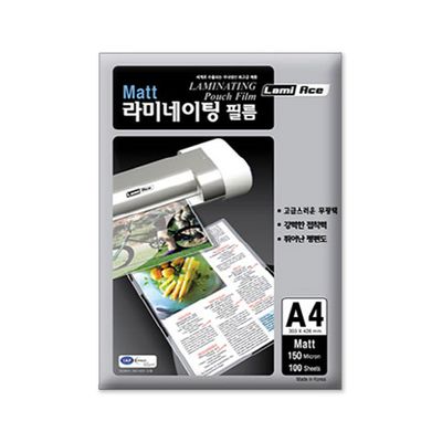 라미에이스 양면무광 코팅필름 150MIC A4(100매)