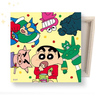 짱구와 장난감 친구들 보석십자수 캔버스 25x25cm