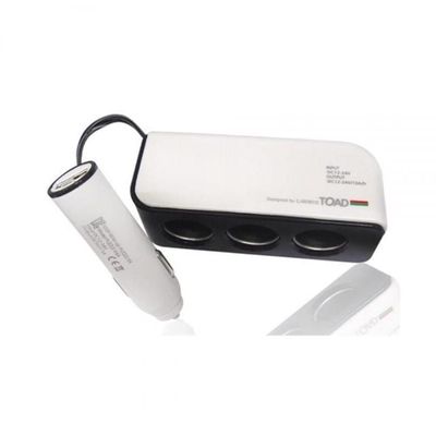 bns USB 3구 소켓 화이트 플러그 일체형 자동차소켓(WFLISG4)