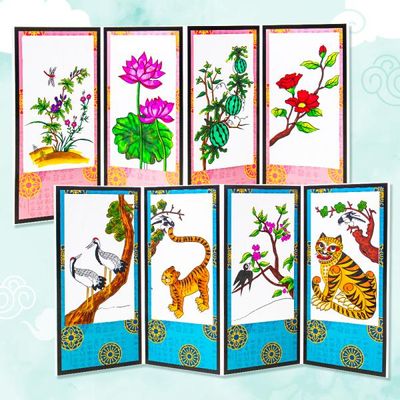 [미술샘] DIY 민화 병풍 만들기