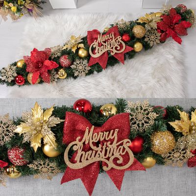 크리스마스 장식 가랜드 센터피스 유니크설정B 150cm