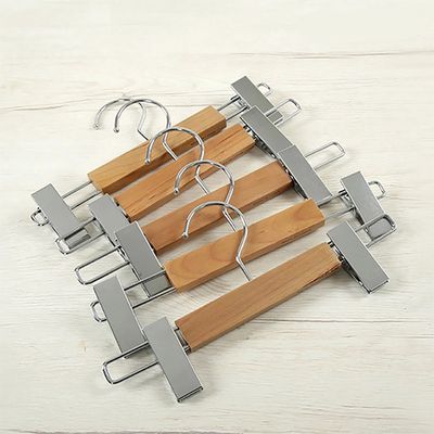 메이네티 U우드 내츄럴 원목 하의 옷걸이 20p (27cm)