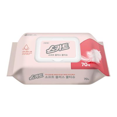 스카트 물티슈 캡형 70매