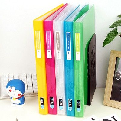 청운 A4 40매 Glossy 컬러칩 클리어화일 B183