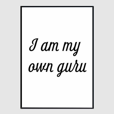 모던 슬림액자 I am my own guru A3사이즈(WFGP0NY)