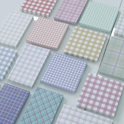 체크 떡메모지 16type 빈티지 레트로 다꾸 메모패드