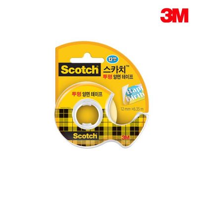 3M 양면테이프 (투명/12mmX6.35m) 12개