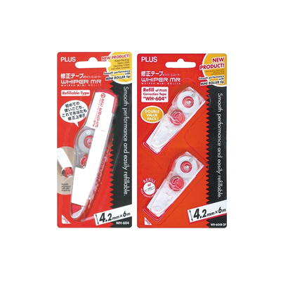 [PLUS] 플러스 수정테이프 본품 리필 4.2mmx6M WH-604