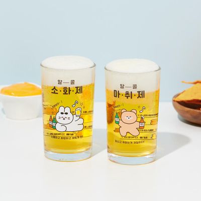 아트박스 소맥잔세트 토끼곰(2pcs)