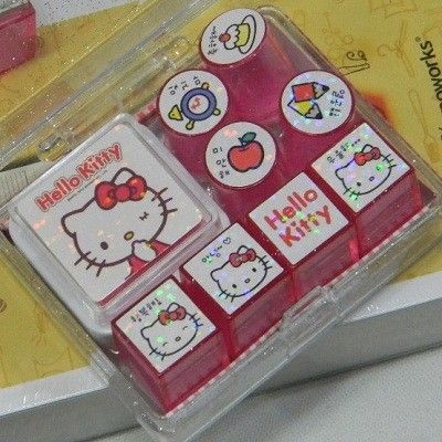 [Hello Kitty] 헬로키티 mini bag 다이어리 스템프 8종 세트(선물용) A554-3