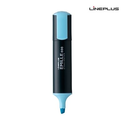 라인플러스 에밀 타원 형광펜(12개입)1다스(파랑색)[W