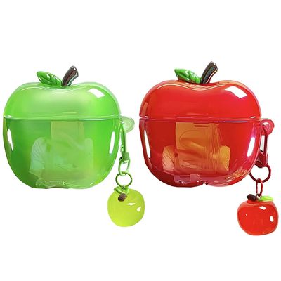 에어팟 4 3 2 1 프로 귀여운 사과 키링 실리콘 케이스