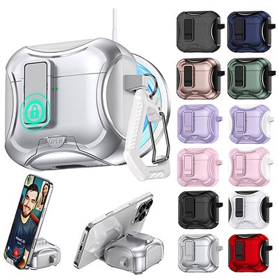 에어팟4세대 프로2 맥세이프 스탠드 잠금 하드 케이스