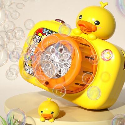 오리 카메라 LED 원터치 버블 머신 스틱 자동비눗방울