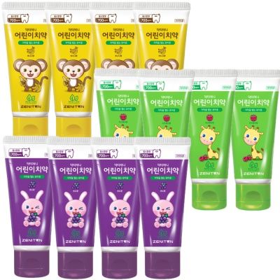 제니튼 클라이네 어린이 치약 초등학생치약 유아 4개
