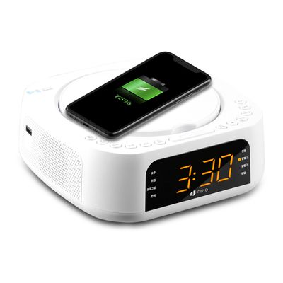 인비오 CD플레이어 블루투스 라디오 시계 알람