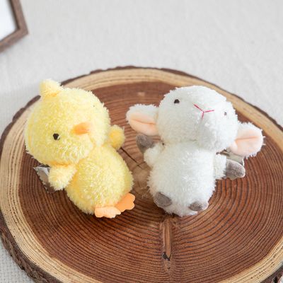 양 병아리 인형 커튼 집게 타이백 애니멀 12cm 고정