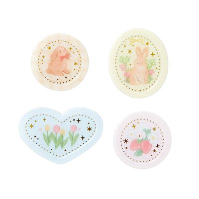 아트박스 빈티지토끼 왁스스티커