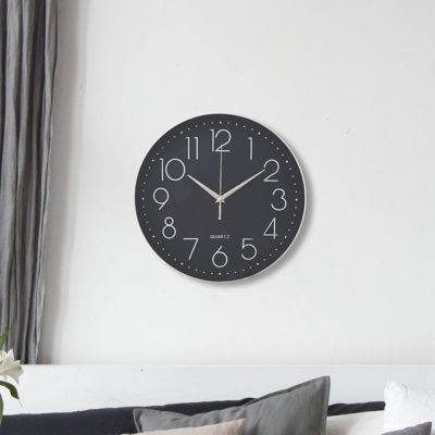 쿡리빙 심플라운드 무소음 벽시계 인테리어 디자인