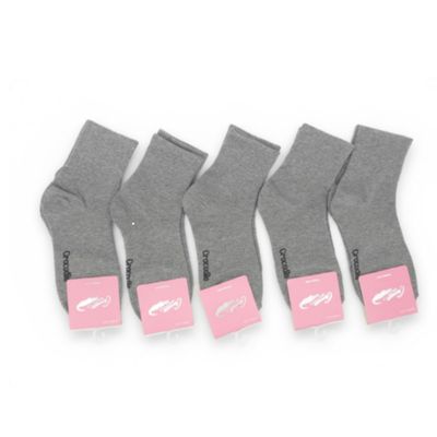여성 밴딩 크로커다일 중목양말 5켤레묶음
