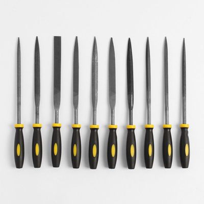 옐로우툴 야스리 쇠줄 10종세트 반달 평면 연마봉