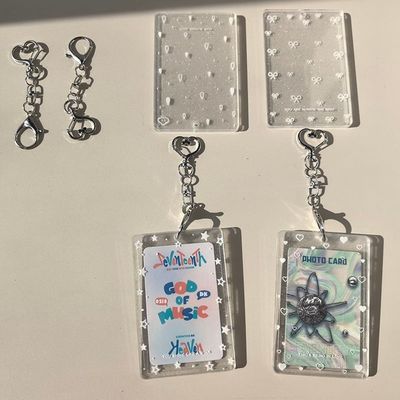 키링 포카홀더 케이스 보호커버 포토카드 투명 보관(WFHVY9V)