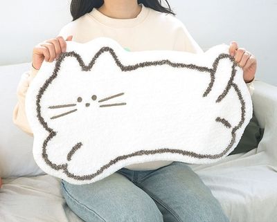 생활교과서 핑크풋 냥냥 러그 현관 욕실 주방 침실