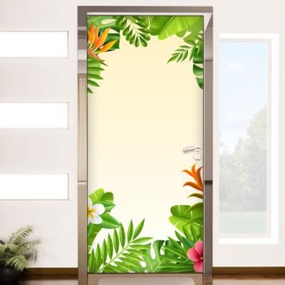cg581-열대야식물들_현관문시트지