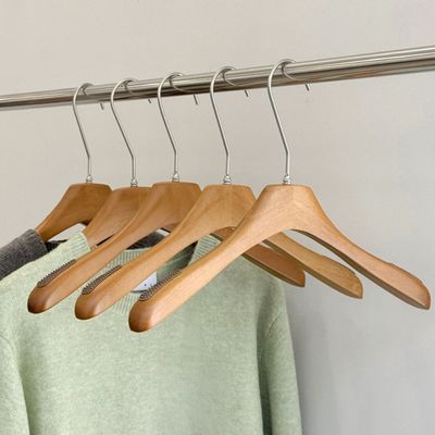 올지 헤리티지 원목 옷걸이 5P 논슬립 회전고리