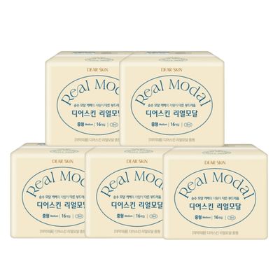 디어스킨 리얼모달 중형(16P) x 5팩
