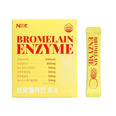 뉴네이처 브로멜라인 효소 엔자임 (2g x 30포)