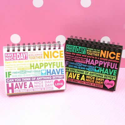 타이포 그래피 탁상 스케줄러 만년 달력 플래너