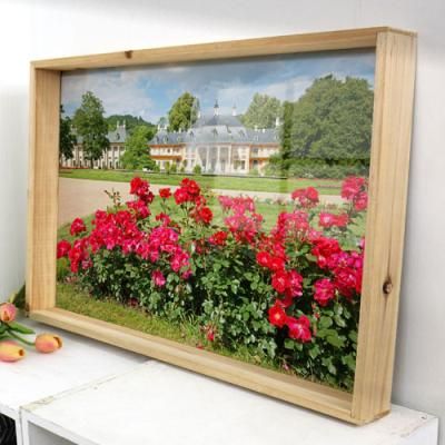 ta381-우드프레임액자_빨간장미정원(대형)