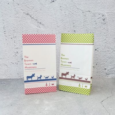 브레멘음악대 페이퍼백과 스티커 세트 - 2color