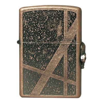 ZIPPO ROCK STUD CA skull