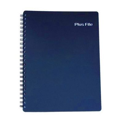 메카라인 플러스화일 20매 진청 PP재질트윈스프링
