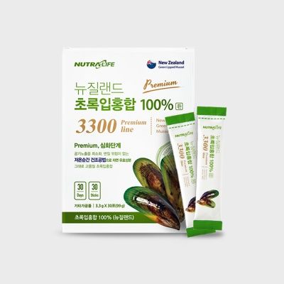 뉴질랜드 초록입홍합 프리미엄 3300 (3.3g x 30포)
