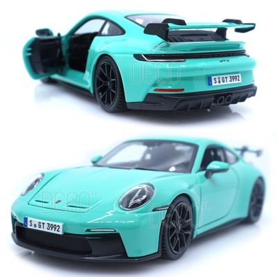 1:24 브라고 포르쉐 911 GT3 민트 미니카