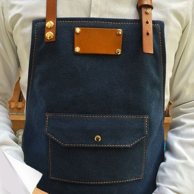 바리스타 데님 앞치마 카페 작업용 오염방지 유니폼(WFLN1Y3)