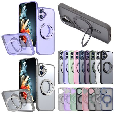 아이폰 파스텔 맥세이프 호환 링 거치대 투명 케이스