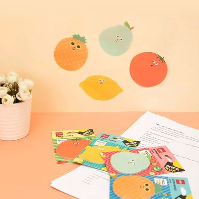 델리 스틱업 메모지 후르츠 4종 (색상랜덤)