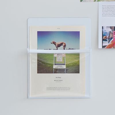 투명 자석 포켓 A4 서류 영수증 정리함